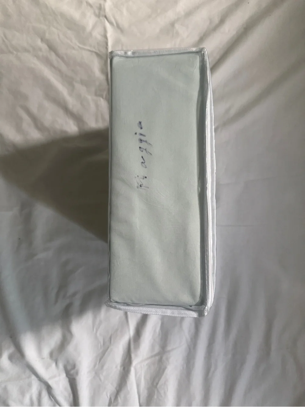 Vermont Country Store Clothesline Crisp Sheet Set - Light Blue/Gray